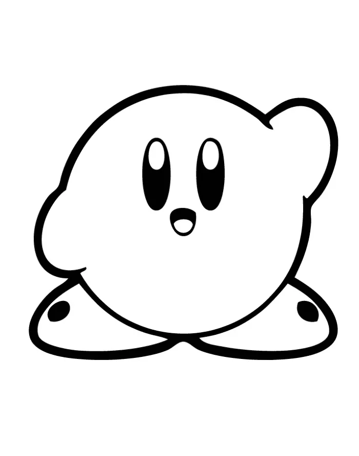 Kirby 80 para colorear Kirby para colorear