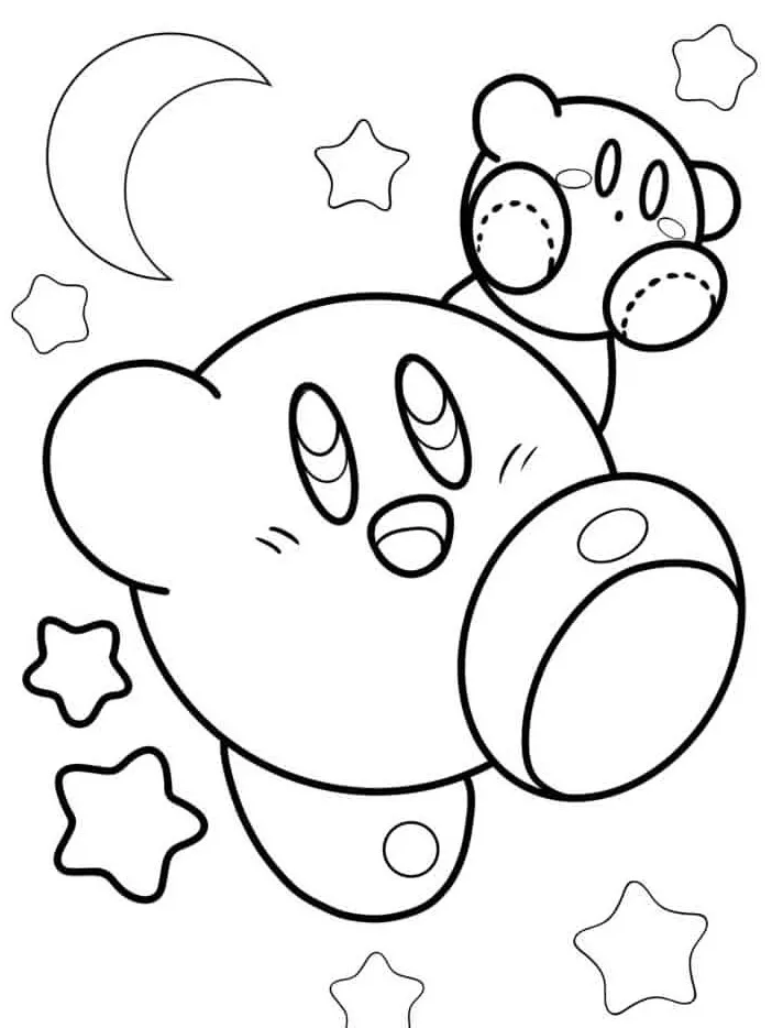 Kirby 88 páginas para colorear gratis para adultos Kirby para colorear 3