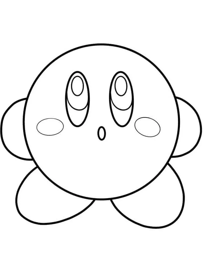Kirby 90 páginas para colorear gratis Kirby para colorear para niños 1