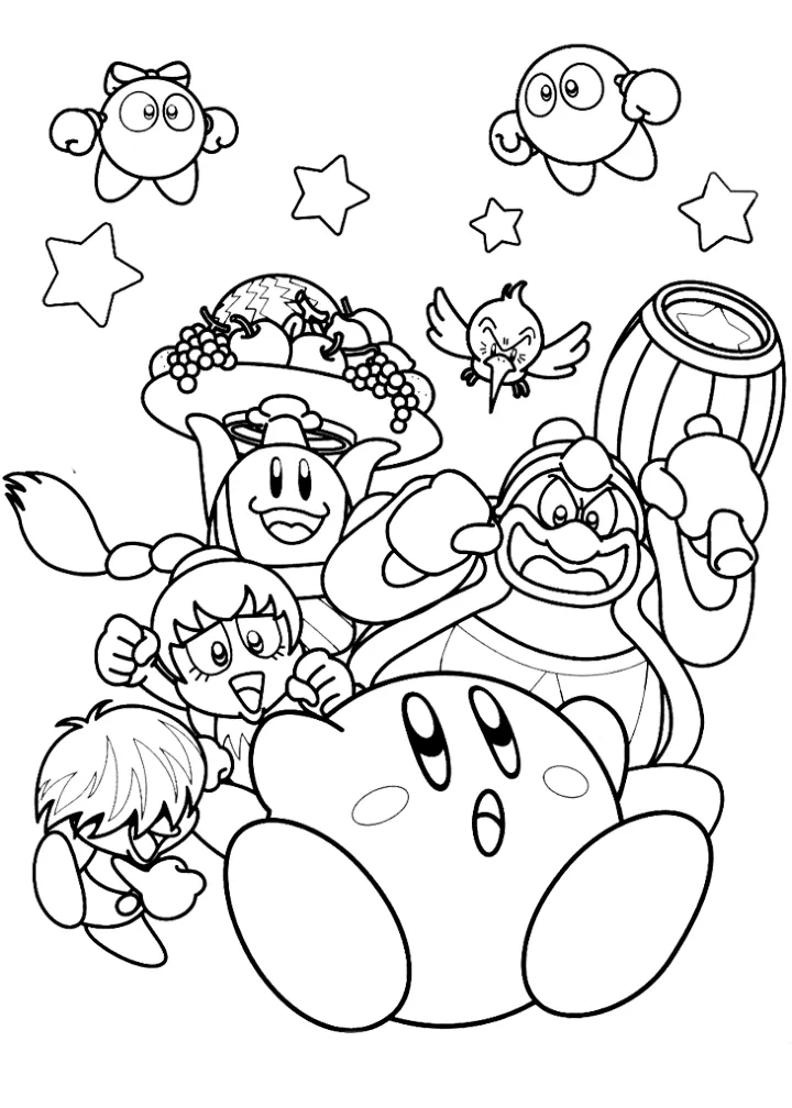 Kirby 54 Kirby para colorear páginas para colorear para adultos 3