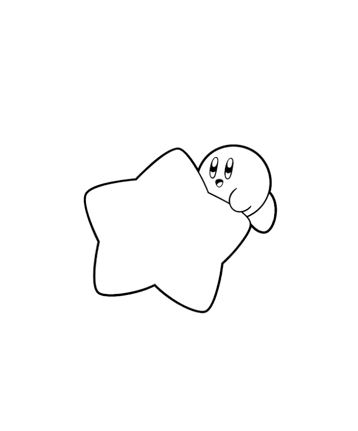 Kirby 58 páginas para colorear lindas y fáciles de Kirby para colorear 2