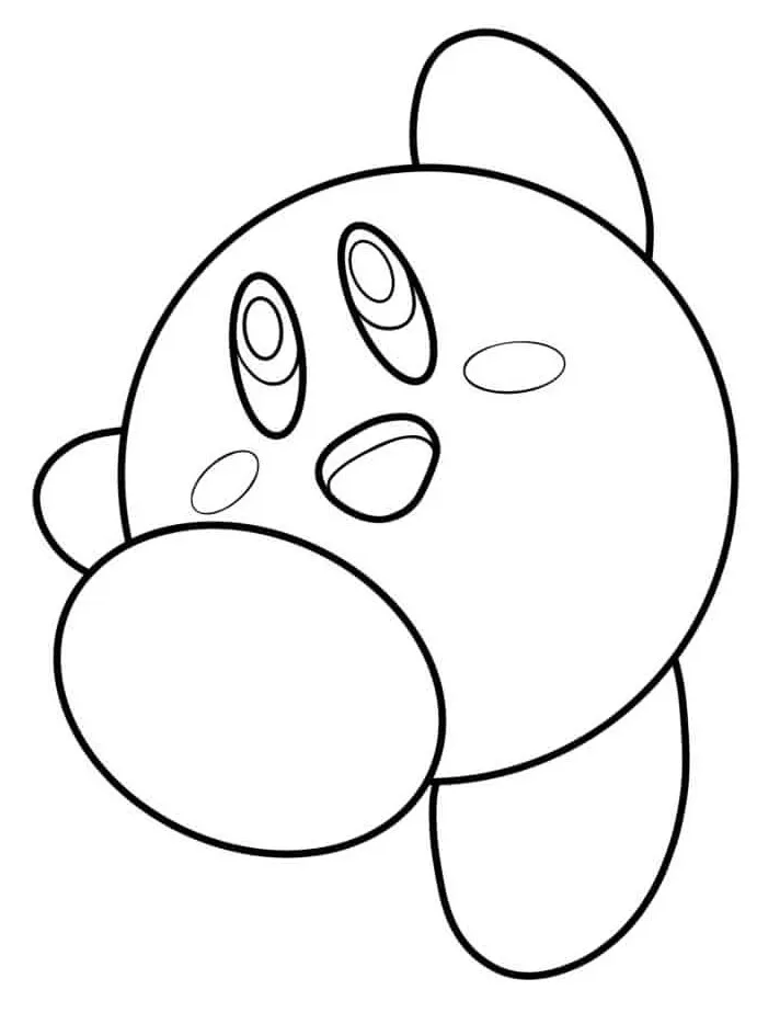 Kirby 94 páginas para colorear gratis Kirby para colorear 3