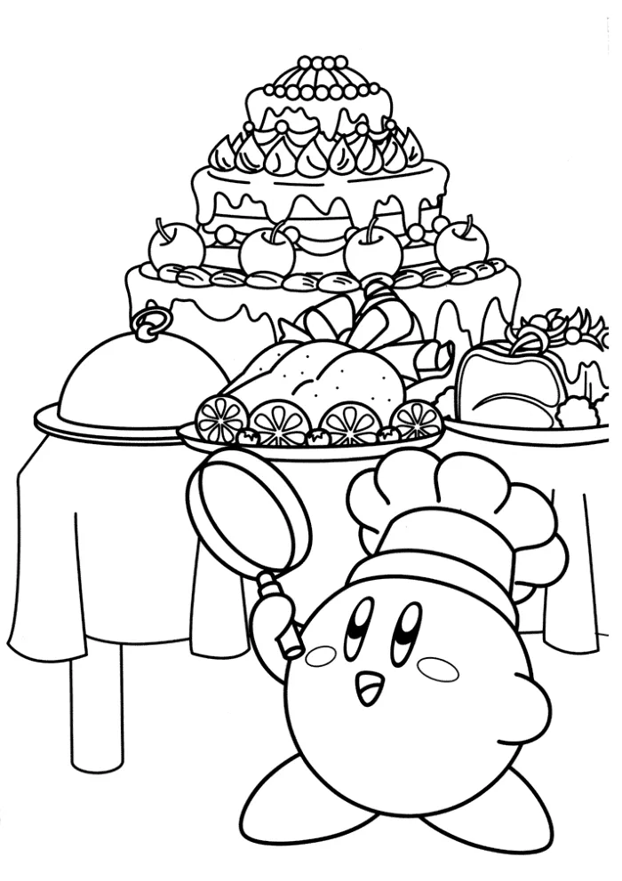 Kirby 61 Kirby para colorear páginas para colorear imprimibles 1