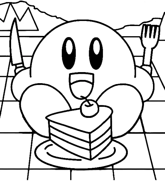 Kirby 65 Kirby para colorear para colorear 1