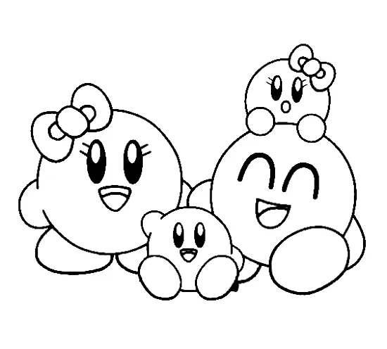Kirby 66 Kirby para colorear páginas para colorear gratis 2