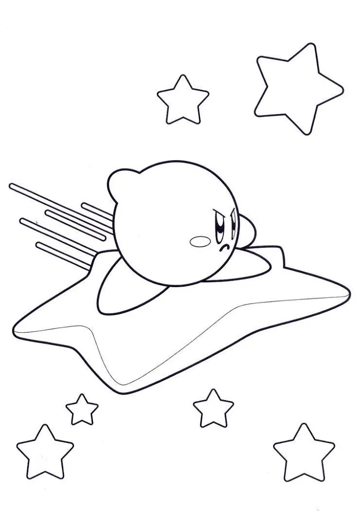 Kirby 68 páginas para colorear kawaii lindas Kirby para colorear