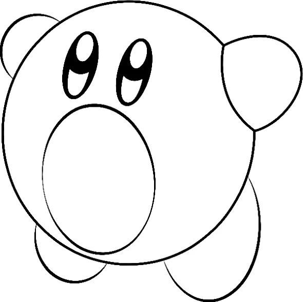 Kirby 27 Kirby para colorear páginas para colorear para adultos
