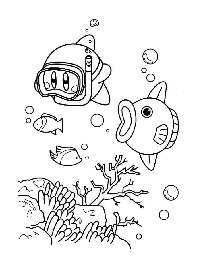 Kirby 29 Kirby para colorear páginas para colorear para imprimir gratis 1