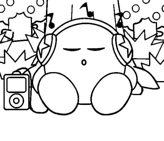 Kirby 30 páginas para colorear para niños Kirby para colorear 1