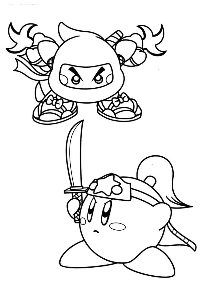 Kirby 32 Kirby para colorear páginas para colorear para adultos 1