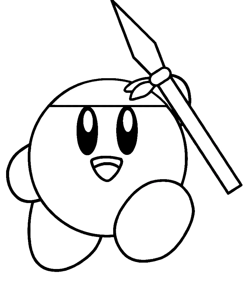 Kirby 38 lindas páginas para colorear Kirby para colorear 2