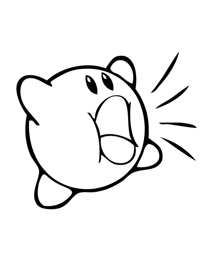 Kirby 41 Kirby para colorear páginas para colorear 1