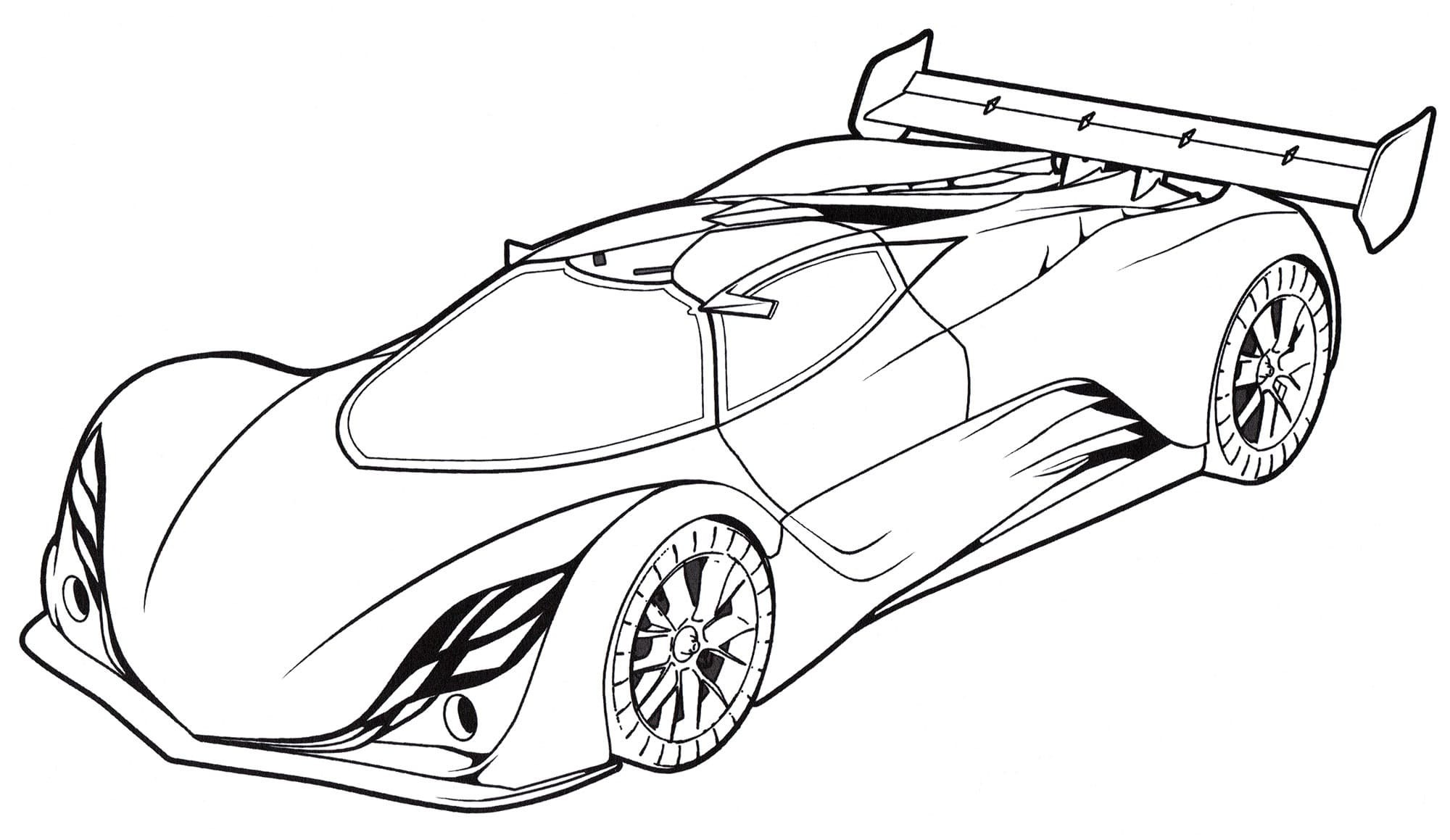 páginas para colorear fáciles de Lamborghini para Colorear 15