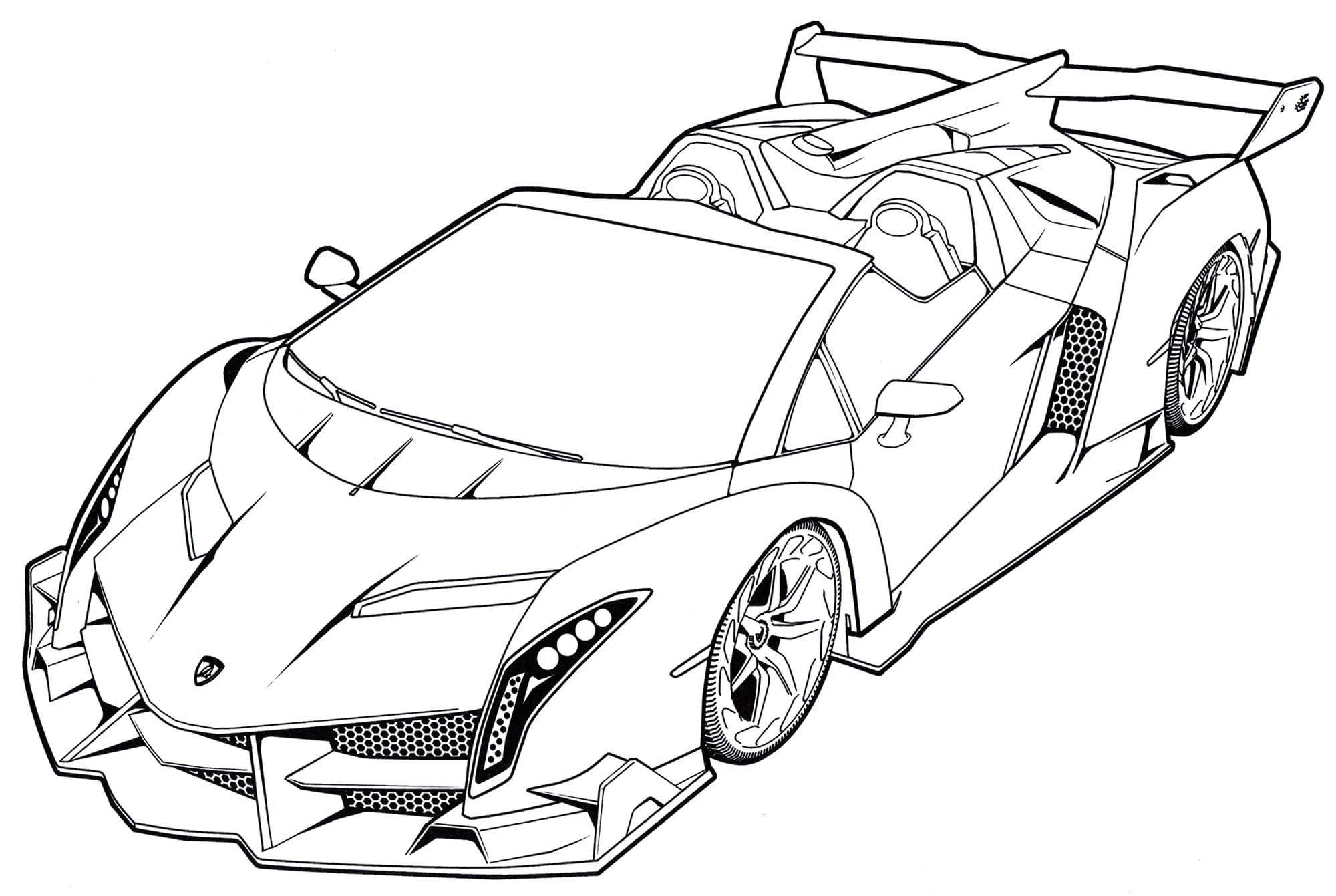 dibujos para colorear Lamborghini para Colorear 17