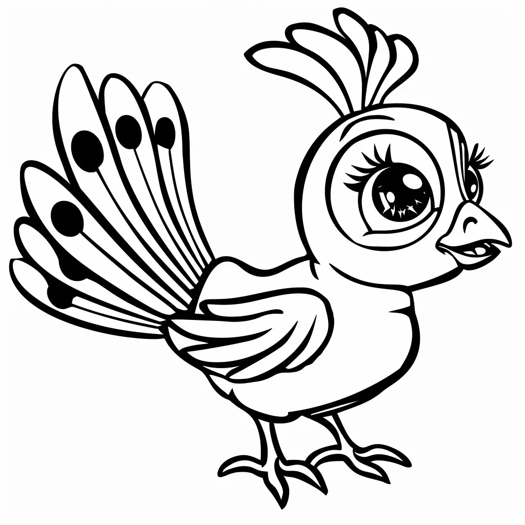 Pavo Real 7 Pavo real para colorear páginas para colorear gratis