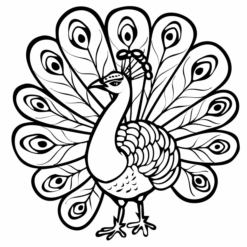 Pavo Real 19 páginas para colorear imprimibles gratis Pavo real para colorear