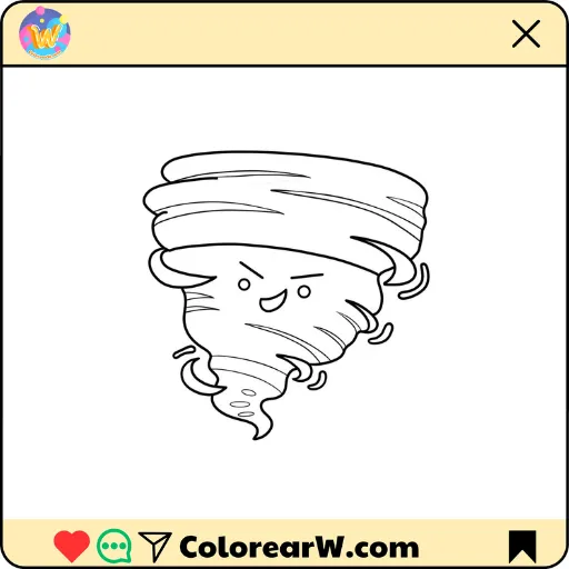 Tornado 1 Tornado para colorear thumbnail