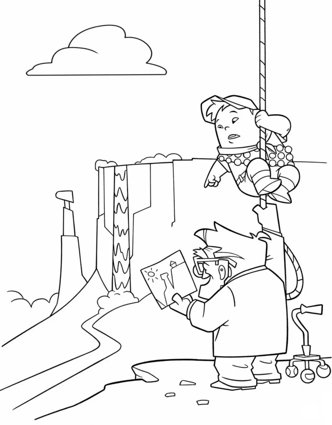 Up para colorear páginas para colorear para adultos 1