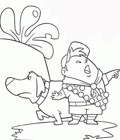 páginas para colorear gratis Up para colorear para niños