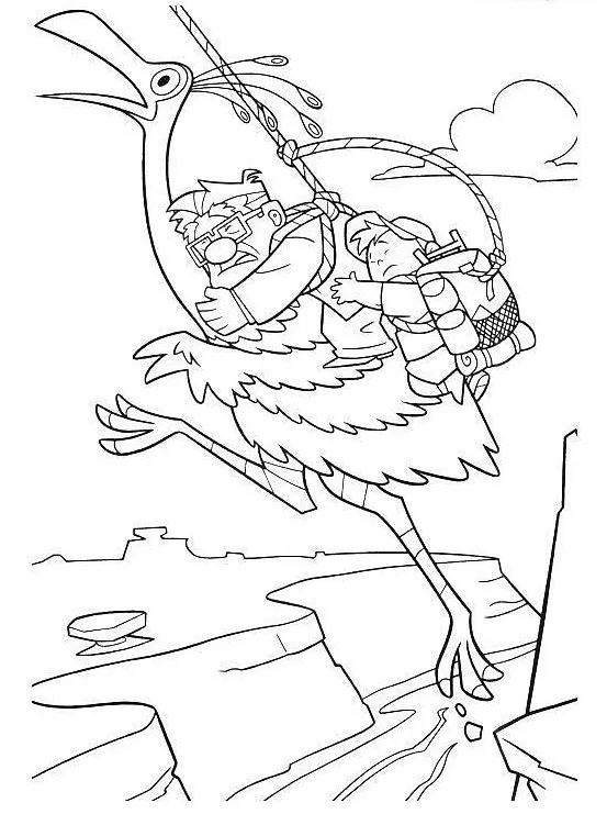 niños Up para colorear páginas para colorear