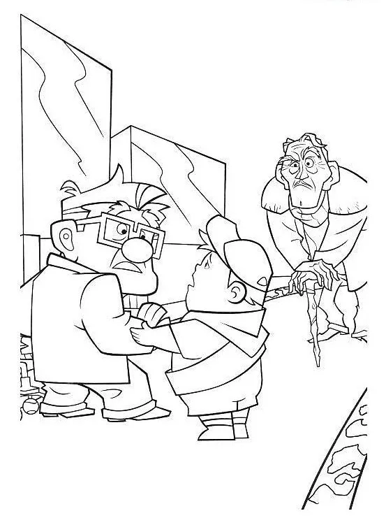 Up para colorear páginas para colorear imprimibles