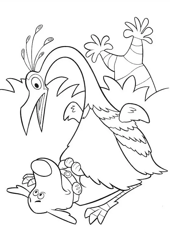 Up para colorear páginas para colorear fáciles 1