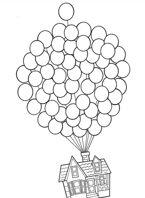 páginas para colorear gratis Up para colorear para niños 1