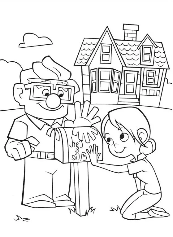 páginas para colorear Up para colorear imprimibles 2