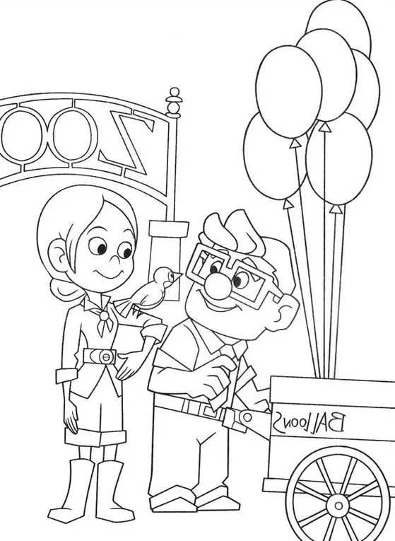 páginas para colorear Up para colorear