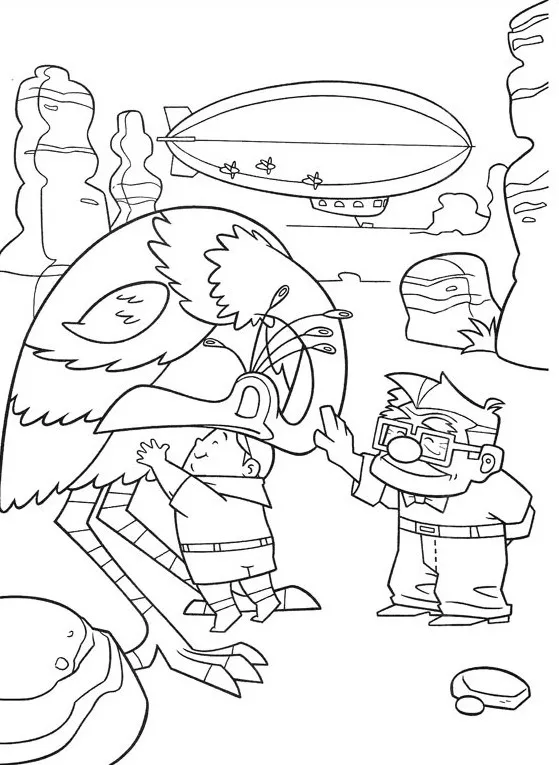 páginas para colorear Up para colorear imprimibles 1