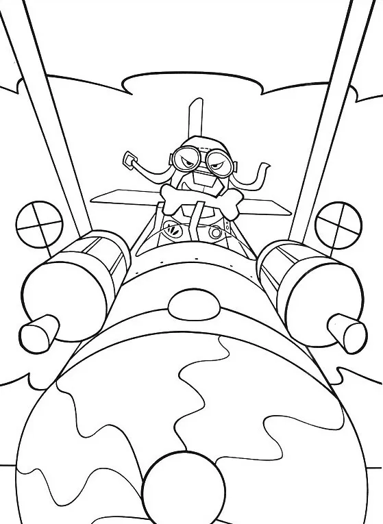 Up para colorear para colorear