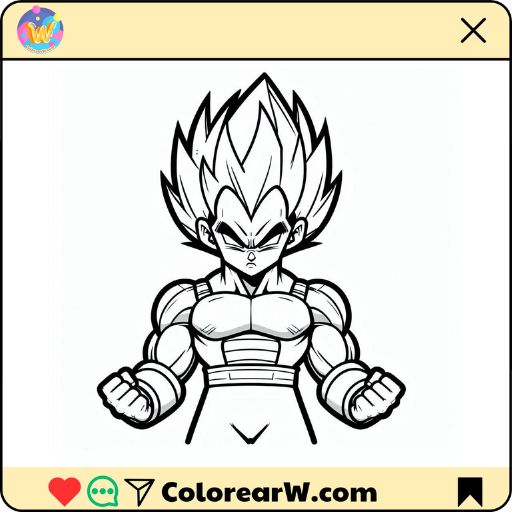 Vegeta 1 Vegeta para colorear thumbnail