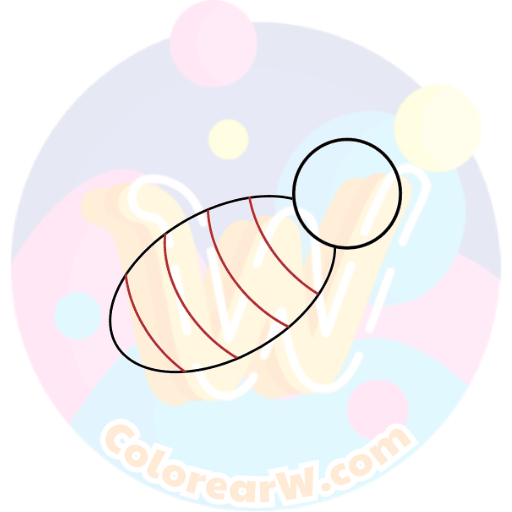 Dibuja y Colorea una Abeja Fácilmente - ColorearW.com 3 páginas para colorear gratis 3. Añadamos las Rayas para adultos