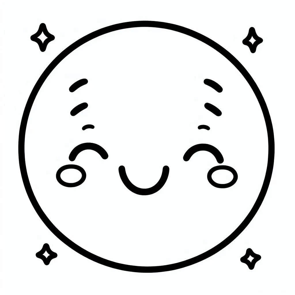 colorear páginas de Carita Feliz para colorear