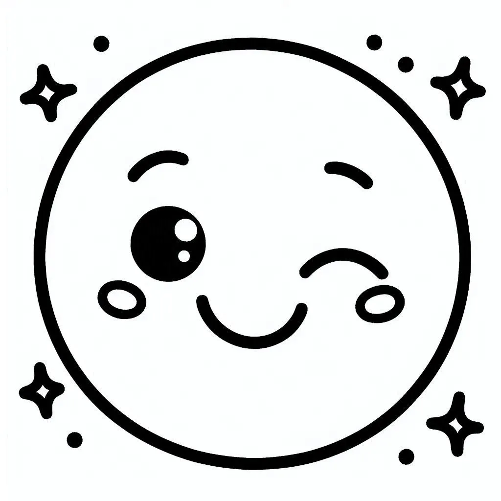 niños Carita Feliz para colorear páginas para colorear