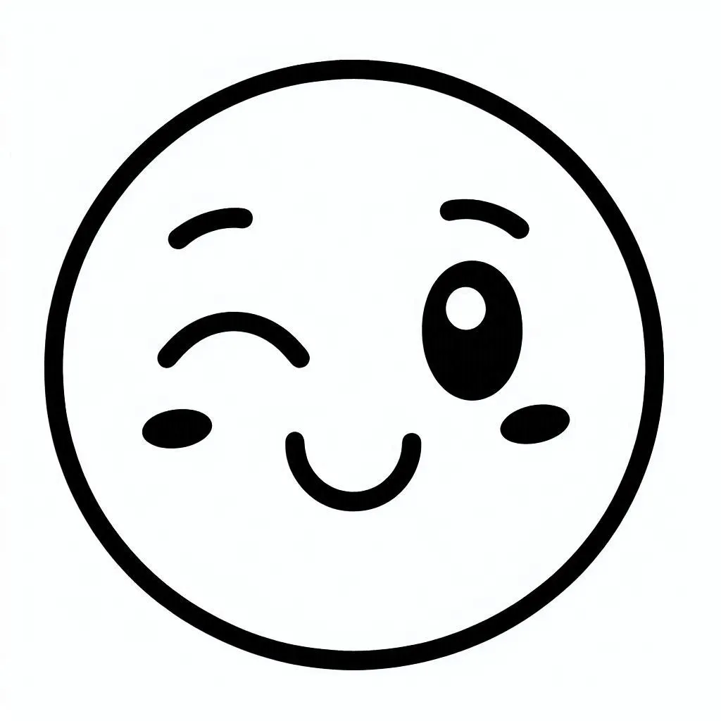 páginas para colorear imprimibles Carita Feliz para colorear