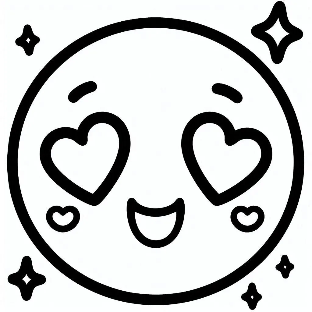 Carita Feliz para colorear páginas para colorear para adultos fáciles