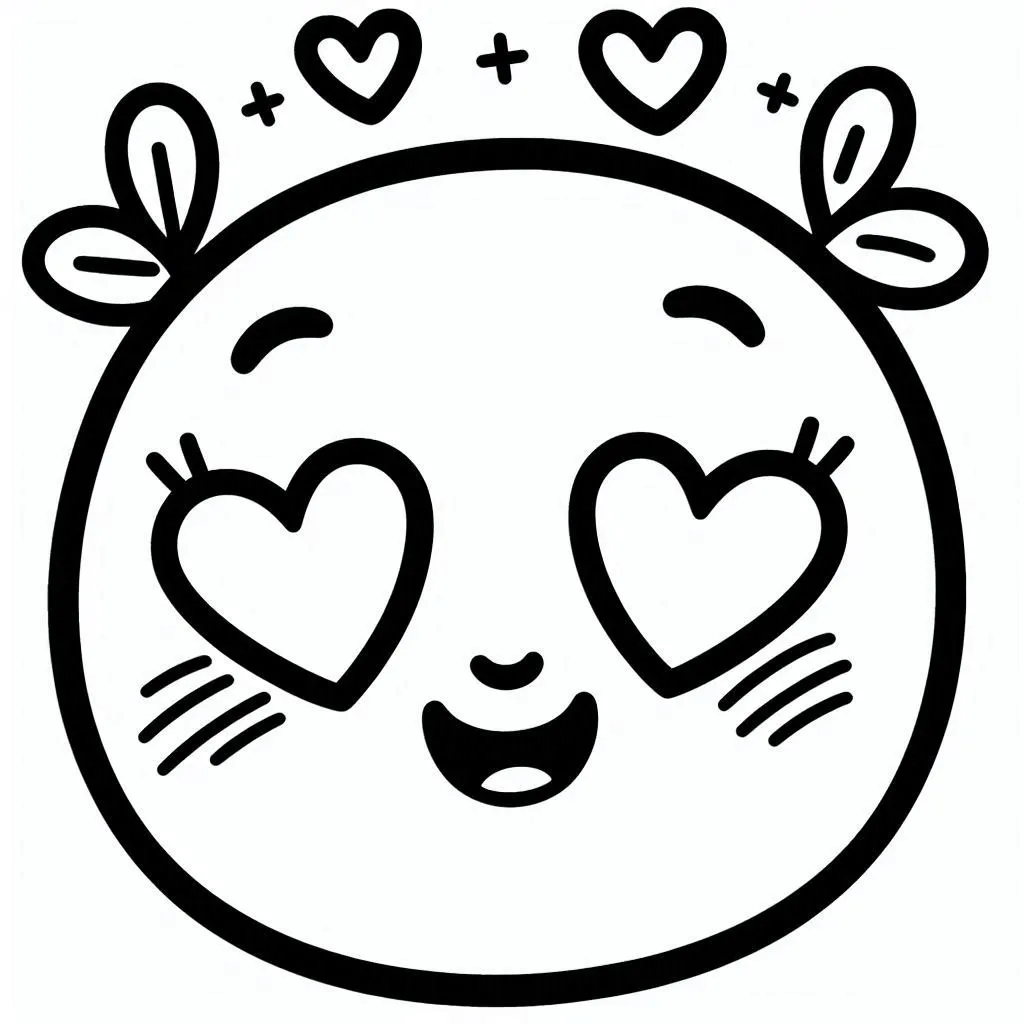 Carita Feliz para colorear páginas para colorear pdf