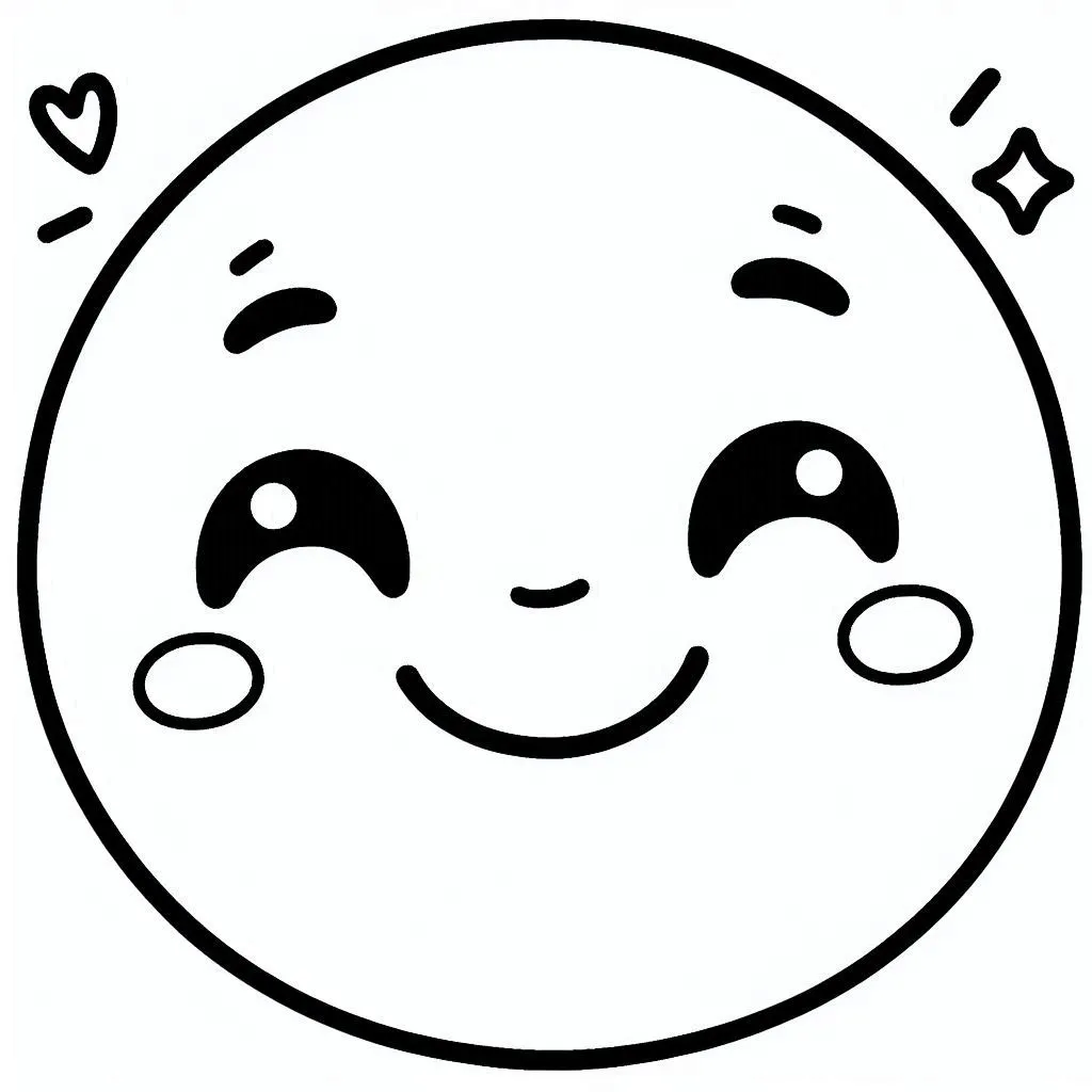 páginas para colorear de árboles Carita Feliz para colorear gratis