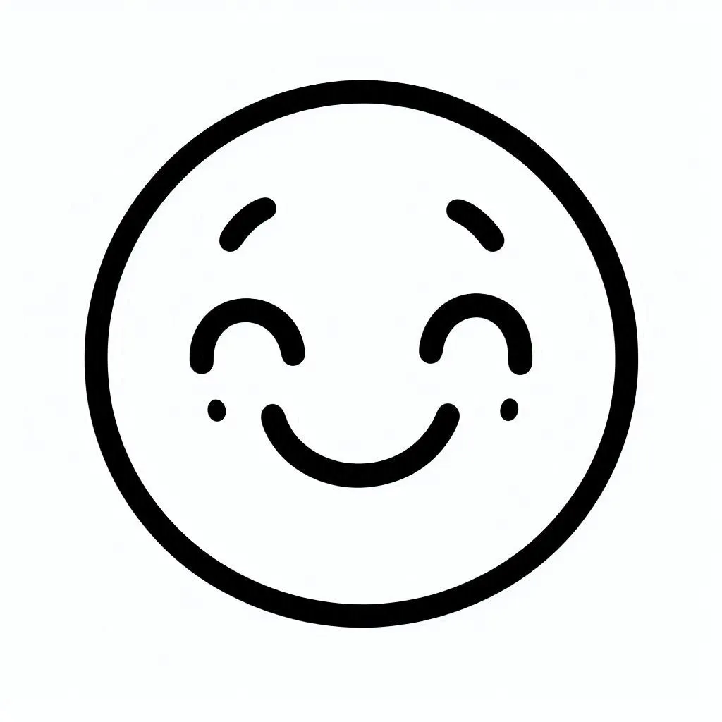 páginas para colorear gratis Carita Feliz para colorear