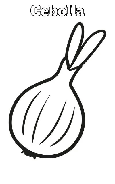 Cebolla 25 lindas páginas para colorear Cebolla