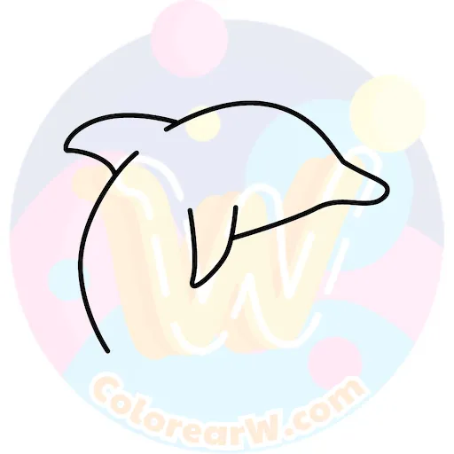 Dibuja y Colorea un Delfín Fácilmente - Guía para Niños 3 Dibujar las aletas y la espalda del delfín páginas para colorear imprimibles