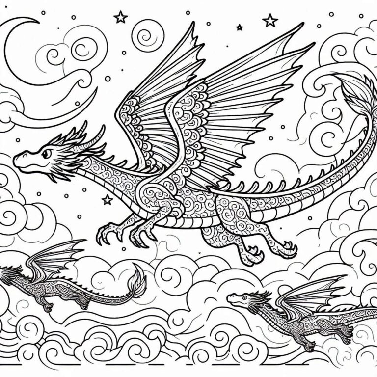 87 Dragons coloring pages Color and Print for Free!