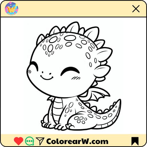 Dragones para colorear thumbnail