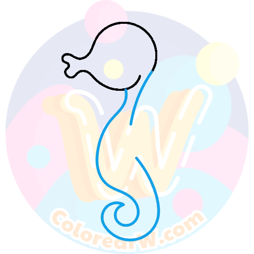 Dibuja un Caballito de Mar Fácil | ColorearW.com 2 páginas para colorear de preescolar El Cuerpo Contento