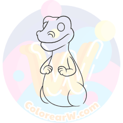 El Cuerpo Gordo del Dragón páginas para colorear fáciles