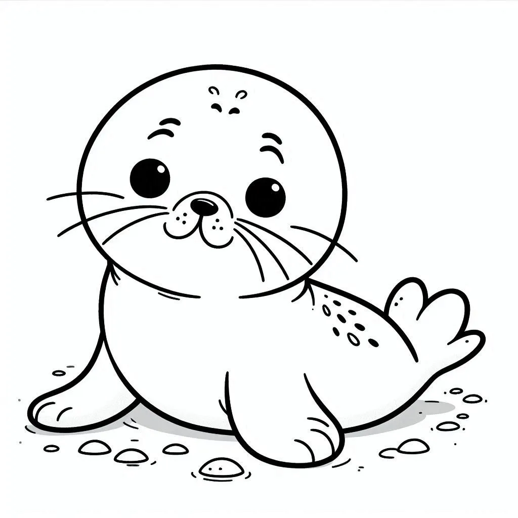 Foca 18 páginas para colorear Foca para colorear