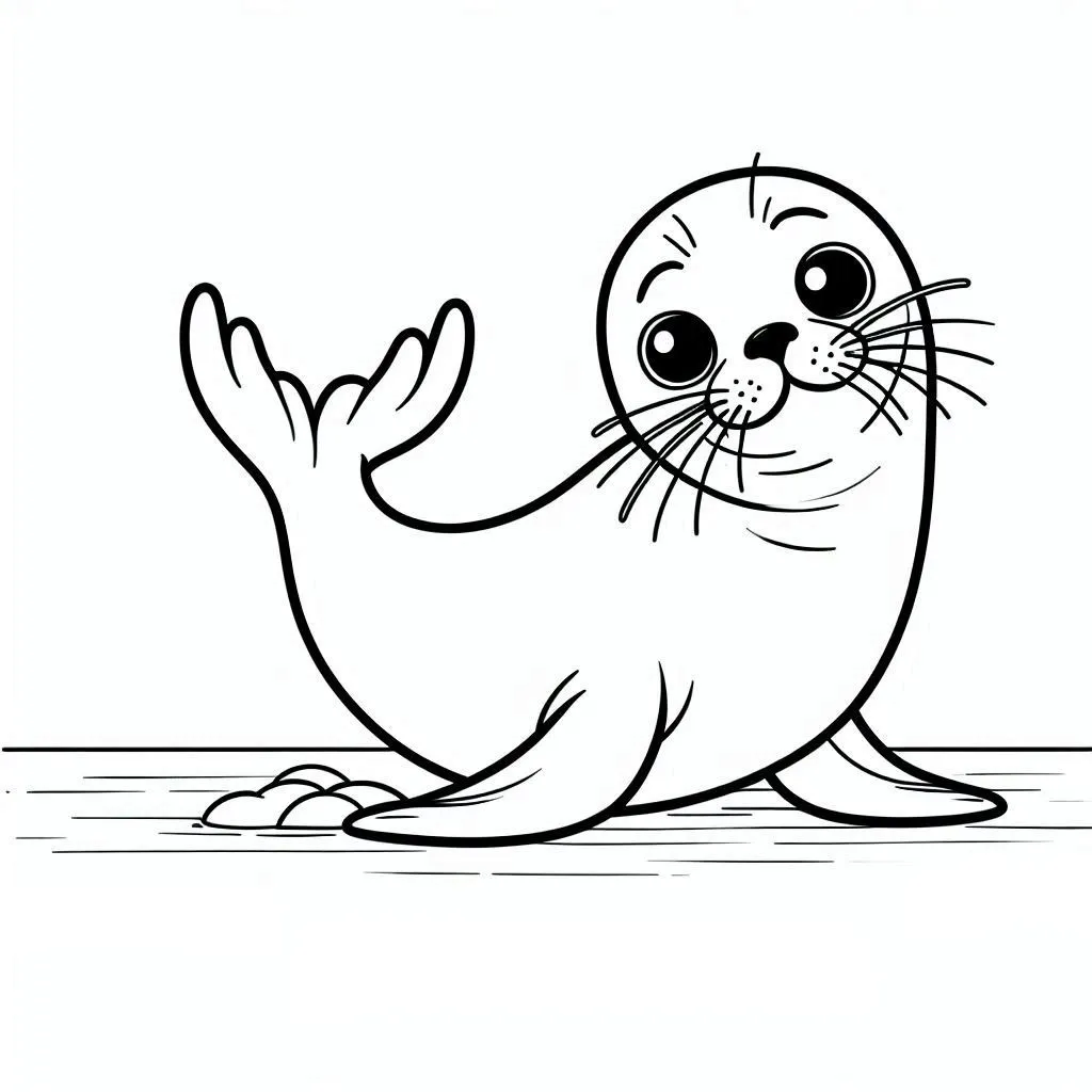 Foca 21 páginas para colorear gratis Foca para colorear