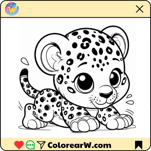 Jaguar para colorear thumbnail