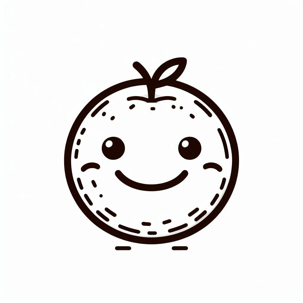 Naranjas 4 Naranjas para colorear páginas para colorear gratis